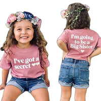 I'm going to be a big sister/brother Print T-shirt Children Tops