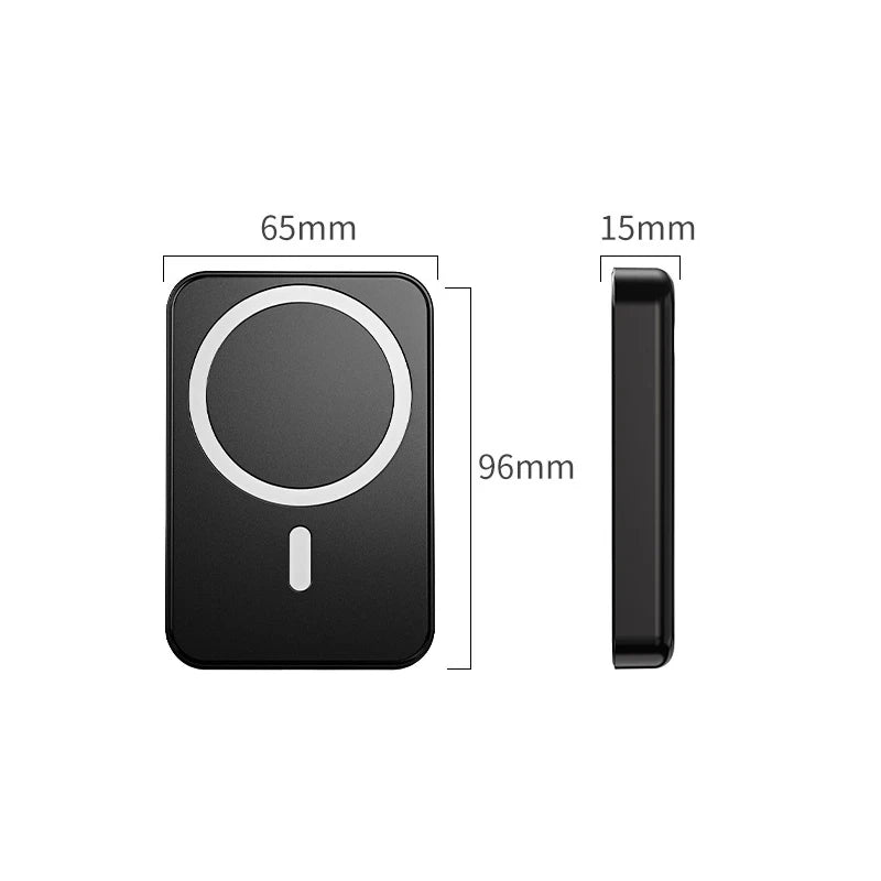 10000mAh Magnetic Wireless Charger Power Bank with Stand for iPhone 15 14 13 Samsung Huawei Xiaomi Power bank