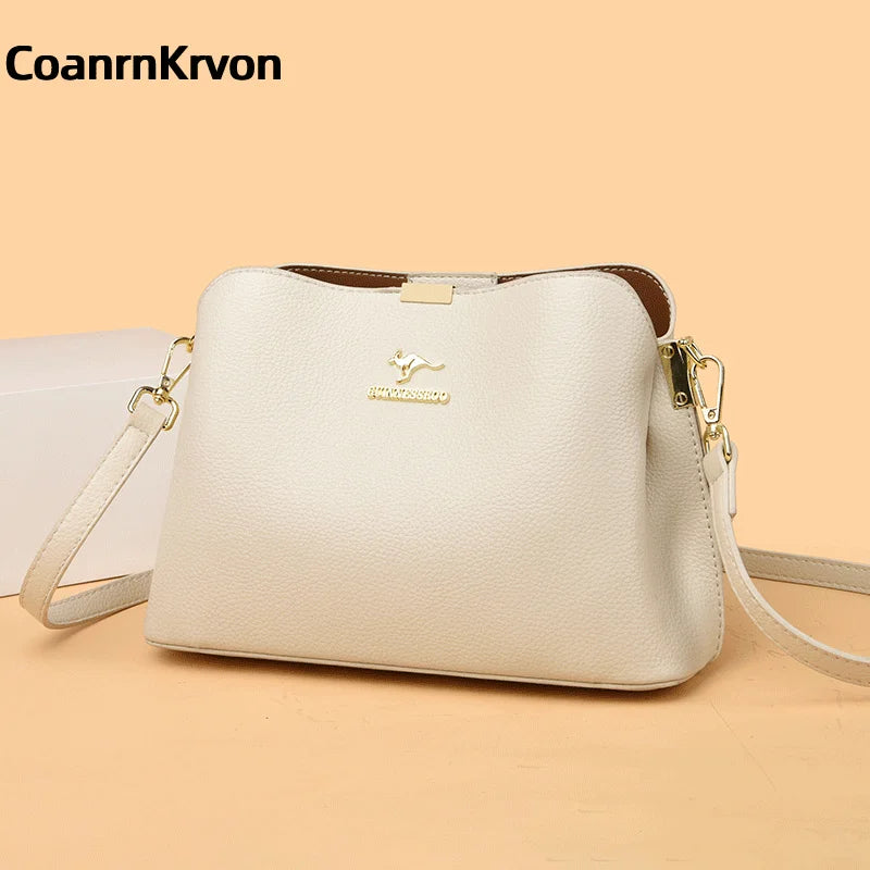 Elegant Designer Shoulder Bucket Crossbody Bag For Women