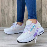 Casual Lace-up Mesh Breathable Women's Vulcanized Sneakers