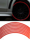 16 Strips Reflective Car Rim Tape Sticker