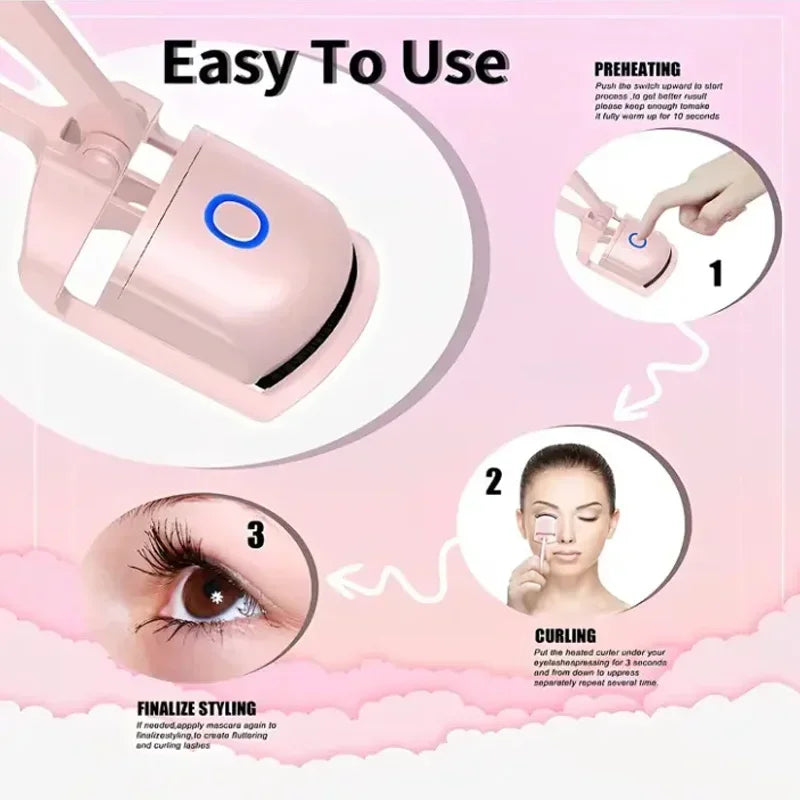 Portable Electric Eyelash Curler USB Charging