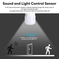 LED E27 Sound Sensor Lamp 10W 20W Voice Control Lamp