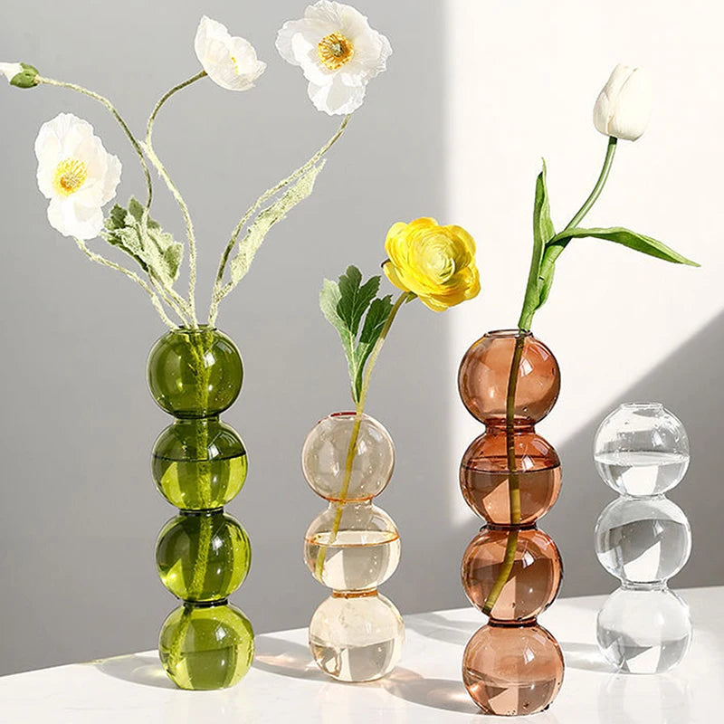 New Nordic Glass Bubble Flower Vase