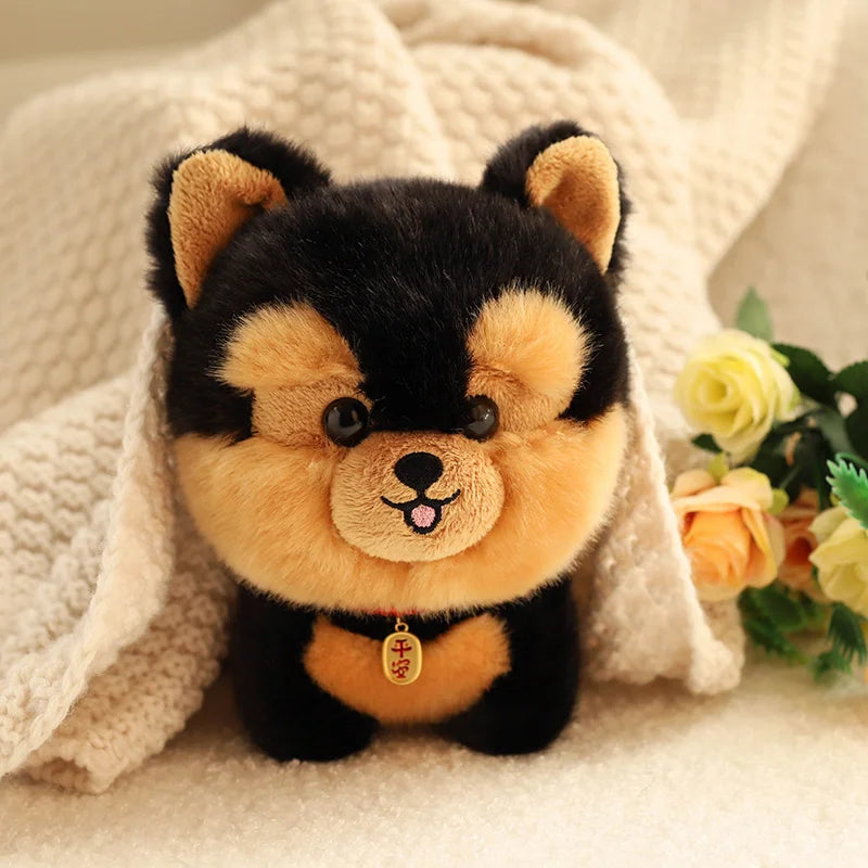 Adorable Furry Lifelike Plush Toy Stuffed Big Head Kawaii Animal