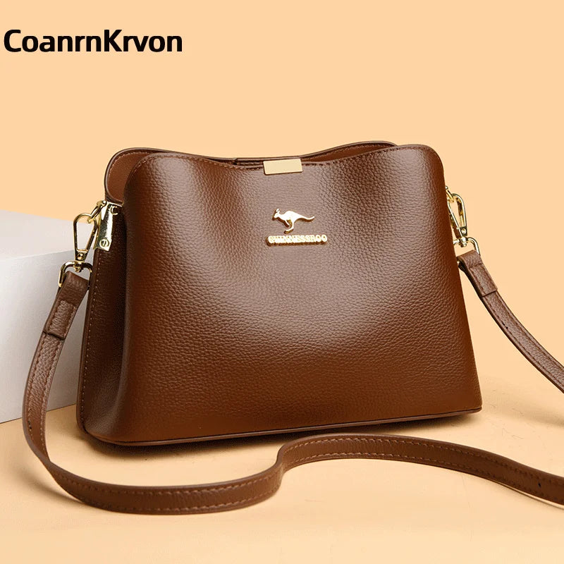 Elegant Designer Shoulder Bucket Crossbody Bag For Women