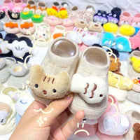 Baby Toddlers Home Floor Non-slip Cartoon Doll Cotton Socks