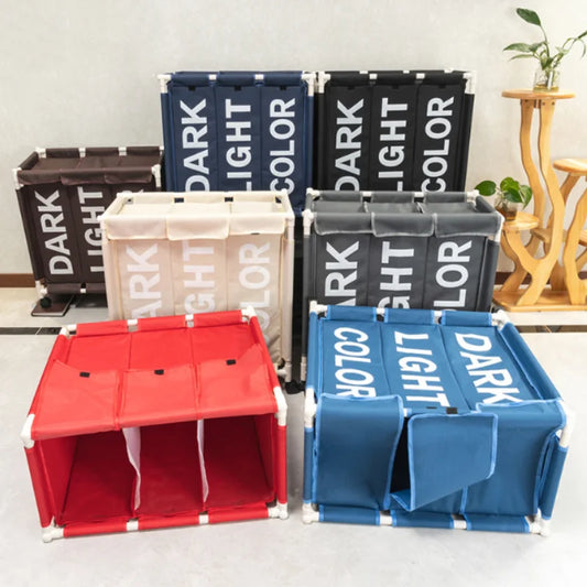 Foldable Laundry Basket Roller Household Classification Box