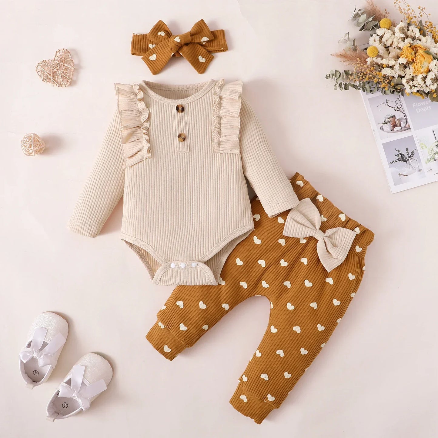 Toddler Newborn Baby Girl Clothes Set Long Sleeve