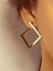 Retro Minimalist Square Earrings for Women