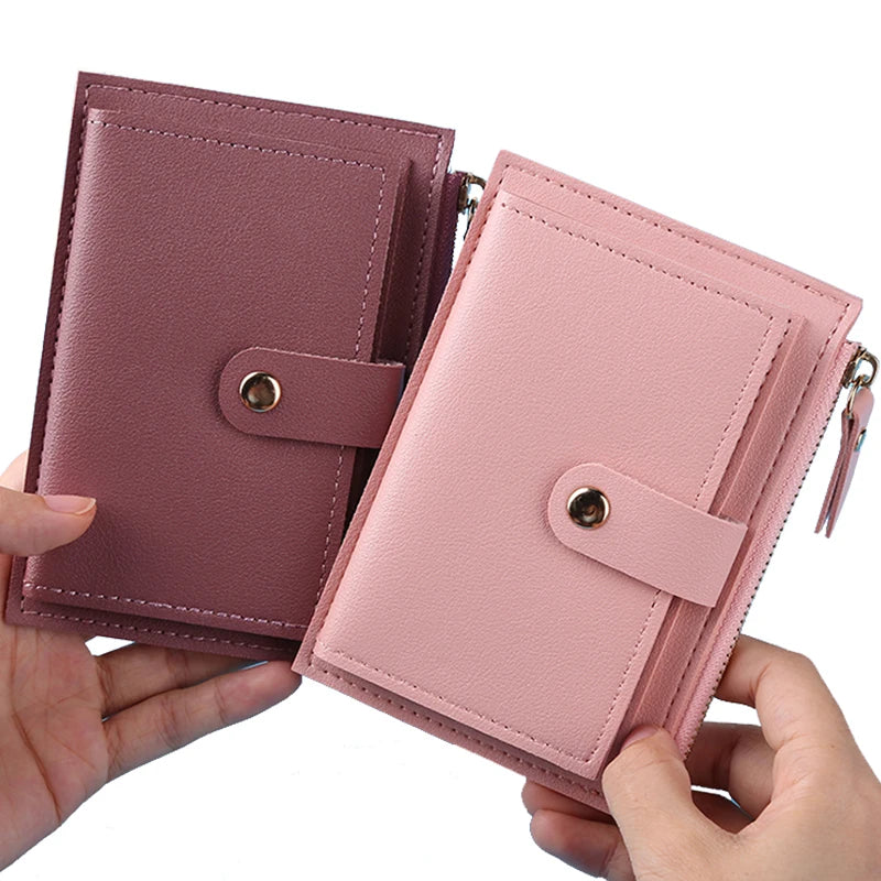 Simple Wallets PU Leather Purse for Women