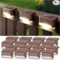 Solar Outdoor Lights For Deck Balcony Railings - Pack of 16