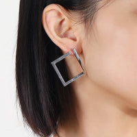 Retro Minimalist Square Earrings for Women