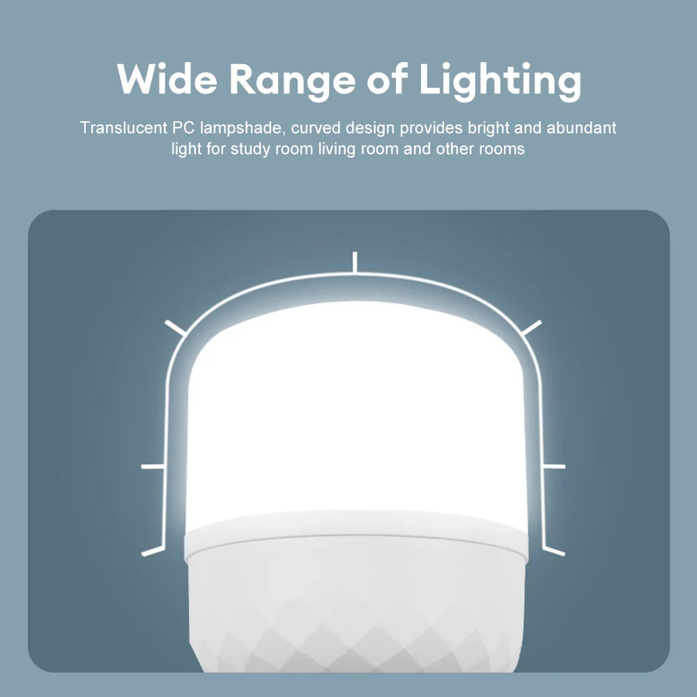 LED E27 Sound Sensor Lamp 10W 20W Voice Control Lamp