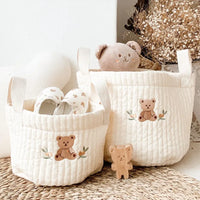 Cute Bear Embroidery Baby Diaper Bag