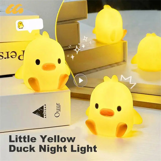 Cartoon Duck Night Light Cute Nerdy Animal Bedroom Bedside Lamp for kids