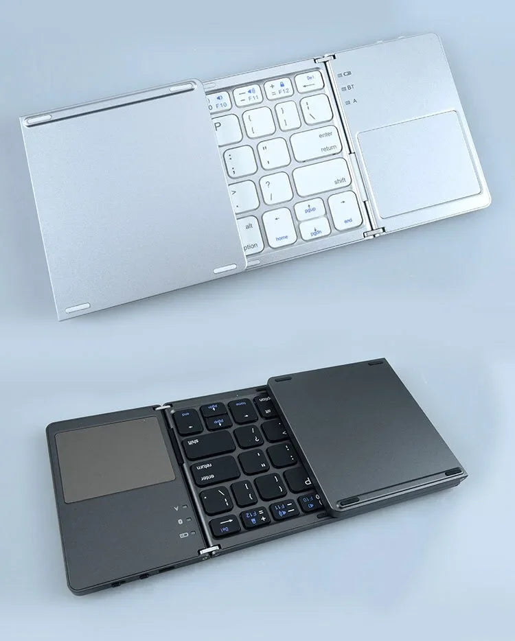 Wireless Folding Mini Bluetooth Keyboard With Touchpad