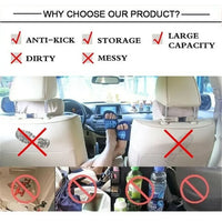 1 Pc Car Back Seat Organizer with Foldable Table Tray High Quality PU Leather