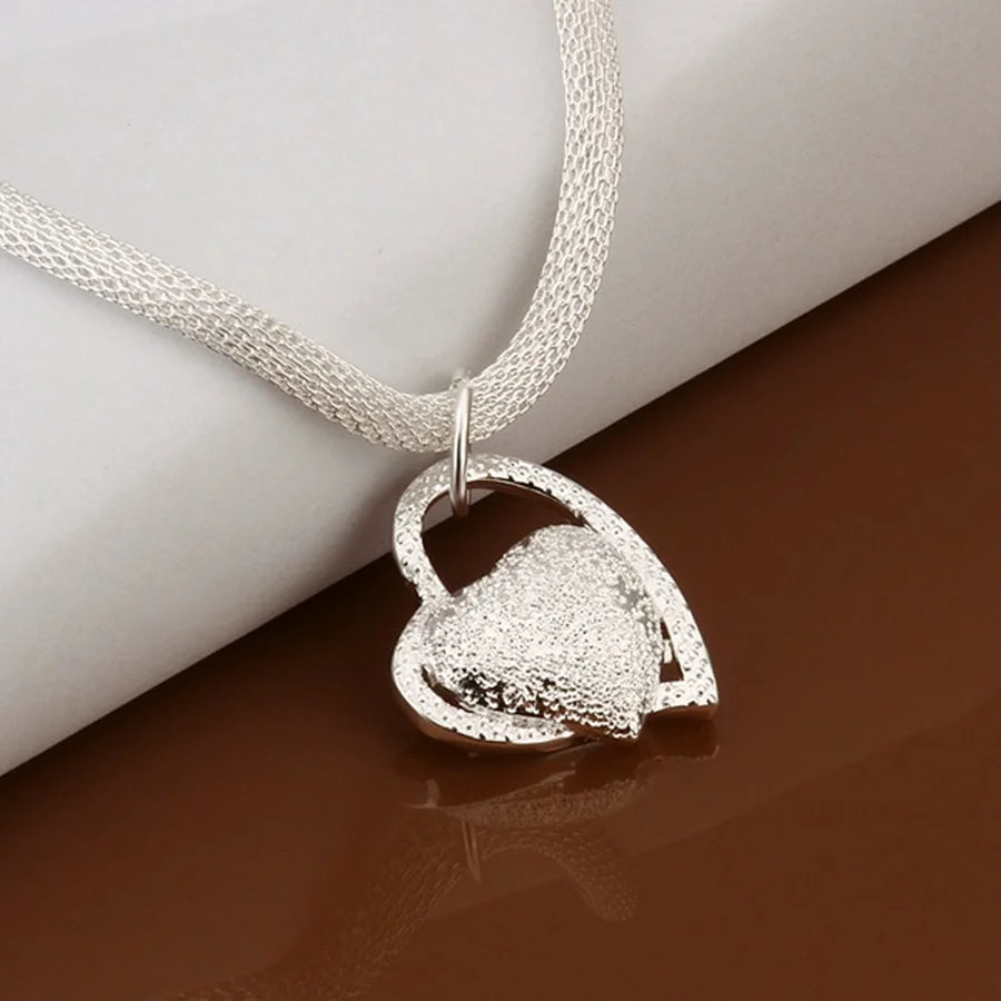 Sterling Silver Necklace Gorgeous Charm Fashion Necklace