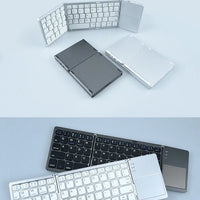 Wireless Folding Mini Bluetooth Keyboard With Touchpad