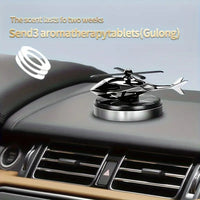 Solar-Powered Helicopter Car Air Freshener Holder